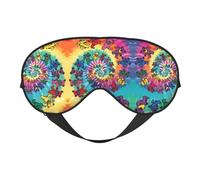 Cómoda máscara de ojos con estampado de oso de Acción de Gracias, ajustable, suave y transpirable para viajes, meditación