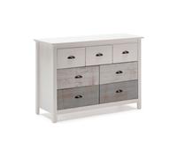 Cómoda ocean 7 cajones blanco - vintage colors 110 x 80 x 40 cm