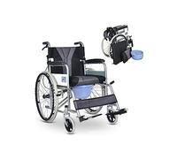 Cómoda para silla de ruedas manual plegable para personas mayores Silla de ruedas de transporte portátil multifuncional con orinal y freno de mano Silla de inodoro móvil para cuidadores Carro de condu