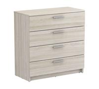 Cómoda prins roble shannon 81x80x38cm dormitorio 81 cm