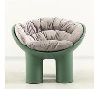 Cómoda silla de ocio gris con cojín suave, elegante silla de sofá para sala de estar y apartamento, construcción duradera, asiento cómodo para relajarse