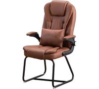 Cómoda Silla de Oficina para Invitados con Brazos Silla Lateral para conferencias de Cuero PU Sin Ruedas Ideal para Juegos o Uso de computadora Asientos Elegantes para Sala de Espera Octopus Feet