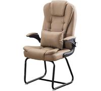 Cómoda Silla de Oficina para Invitados con Brazos Silla Lateral para conferencias de Cuero PU Sin Ruedas Ideal para Juegos o Uso de computadora Asientos Elegantes para Sala de Espera Octopus Feet