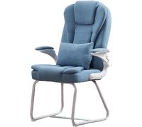Cómoda Silla de Oficina para Invitados con Brazos Silla Lateral para conferencias de Cuero PU Sin Ruedas Ideal para Juegos o Uso de computadora Asientos Elegantes para Sala de Espera Octopus Feet