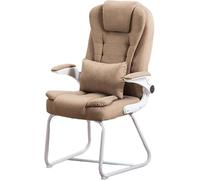 Cómoda Silla de Oficina para Invitados con Brazos Silla Lateral para conferencias de Cuero PU Sin Ruedas Ideal para Juegos o Uso de computadora Asientos Elegantes para Sala de Espera Octopus Feet