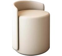 Cómoda silla de tocador de maquillaje con soporte trasero, taburete giratorio de 360° para tocador, ideal para dormitorio, sala de estar, salón de belleza y artistas de maquillaje