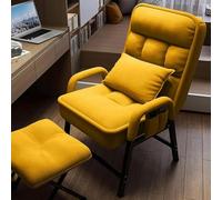 Cómoda silla reclinable con reposapiés, sillón acogedor para sala de estar, ver la televisión, leer, cine en casa, diseño ergonómico, tapicería de tela suave