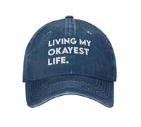 Cómoda Trucker Gorra Viviendo mi Vida más aceptable Sombrero de Béisbol Transpirable Gorra de béisbol para Hombre Verano Mujer