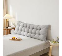 Cómodas almohadas para cabecero de cama con estilo cojín para respaldo de lectura, cojines de banco de jardín con lazos, refuerzo de apoyo para ventanas de bahía, 180 x 50 cm