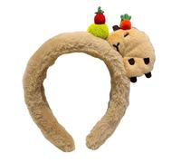 Cómodas diademas para el pelo, bonito accesorio para el cabello para mujer, aro de felpa para limpieza facial e imágenes, diademas de orejas de oso