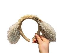 Cómodas diademas para el pelo, bonito accesorio para el cabello para mujer, aro de felpa para limpieza facial e imágenes, diademas de orejas de oso
