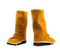Cómodas fundas de cuero para botas de soldadura, excelente resistencia al calor, resistentes al fuego, asegurando diseños para facilitar el encendido y apagado de los zapatos mecanismos