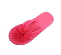 Cómodas pantuflas de mujer para el ocio diario y la playa al aire libre. Chanclas informales ideales para el verano. Pareja versátil, perfecta para combinar con pantalones de playa o jeans., Rosa