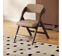 Cómodas sillas plegables de madera con cojines apilables modernas sillas de comedor y oficina para cocina, jardín y uso al aire libre, 46 x 57 x 74 cm