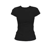 Comodidad Camisetas de algodón Camisetas para Mujer Camiseta de Manga Corta Camisetas Redondas colchadas de Cuello Redondo Liso Colgantes Camisetas s-XL Respirable