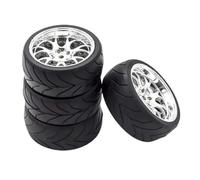 COMODO 1.9 Inch Rubber RC Racing Tires con Rimas de Ruedas para 1/10 Cars de Escala, 12mm Hex, Compatible con I 9068 All 94123 94122 94103 D4 D3 Modelos