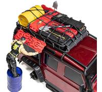 COMODO 2PCS 141x42mm Sand Ladder Recovery Ramps Compatible con 1/8 1/10 Escala RC Crawler Cars, Camiones y vehículos Off-Road(Black)