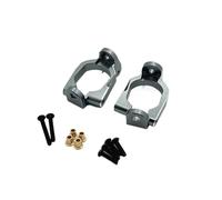 COMODO 2pcs Metal Rear Wheel Cups con Screws para 1/10 Scale RC Cars Compatible con 10208 Chassis(Light Grey)