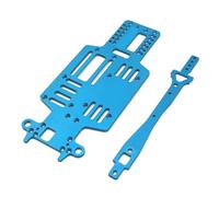 COMODO 2Pcs Metal Upgrade Multi Wheelbase Base Plate y Second Floor Slab para 1/28 RC Car Compatible con Q Vehicle(Blue)
