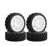 COMODO 4PCS 1/10 Escala Flat Run Rally RC Tubos para TT01 TT02 XV-01 XV02 - 70mm Diametral Tubo con Rimas de plástico(Type 02)