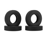 COMODO 4Pcs 1.55 Rubber RC Tires para 1/14 Trailers de Escala - Tires de Ruedas de reemplazo, 80mm Diámetro