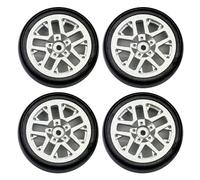 COMODO 4pcs 32mm Metal RC Drift Wheels Hard Tires Replación para 1/18 Escala RC Cars Compatible con LD1801 LD1802 LD1803 LD1804 A01 A02 A86(Color: JSLG-SG)