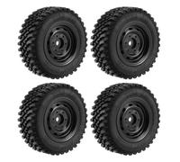 COMODO 4pcs 80mm Rubber RC Tires para 1/12 Escala Crawler Compatible con MN128MN86S Mn86K N86KS MR G500 Partes de reemplazo