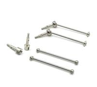 COMODO 4Pcs Metal Front & Rear Drive Shaft Compatible con 144001 144002 124016 124017 124018 124019 1/14 1/12 Escala RC Cars