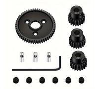 COMODO Aceite 32P 54T Spur Gear con 15T/17T/19T Pinion Set para 1/10 RC Car 4x4 2WD VXL