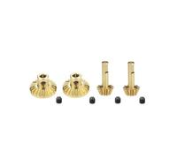 COMODO Acero Gear Drive Shaft Axle Set - 23T & 10T Gears con Escreves de Set, Compatible con B24 B36 C14 C24 MN D99 MN99S RC Cars(1SET (Brass))