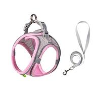 Cómodo arnés de chaleco para gatos con fijación de cuerda segura para perros pequeños y correas de pecho, suministro de caminar al aire libre, cómodo arnés de pecho