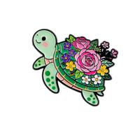 Cómodo broche ligero con cierre seguro para comodidad durante todo el día, pin floral de animales, broche artístico creativo, One Size, Como se describe