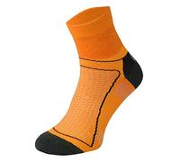 COMODO - Calcetines de ciclismo de neón de alta visibilidad para ciclismo, hombres y mujeres, calcetines de ciclismo de corte bajo brillantes para verano (6-8, naranja neón)