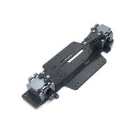 COMODO Carbono Fibra Bottom Plate Gearbox para 1/28 RC Cars, Wheelbase 98-102mm Compatible con K969 K979 K989 K999 P929 P939(Dark Grey)
