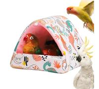 Cómodo cobertizo para aviario - Tienda de salón con plumas para mascotas, hamaca de felpa, cabina de invierno esponjosa, módulo de confort para una noche tranquila, retiro colgante duradero, esquina D