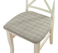 Cómodo cojín para silla de comedor, oficina, cocina, sillas de interior y exterior, almohadilla de asiento de espuma suave con lazos, almohadilla antideslizante para silla, taburete de bar