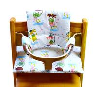 Cómodo cojín para silla de comedor para bebé, diseño extraíble, diseño antideslizamiento, configuración rápida, apoyo para niños pequeños, cojín para silla de alimentación