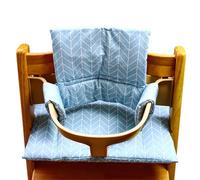 Cómodo cojín para silla de comedor para bebé, diseño extraíble, diseño antideslizamiento, configuración rápida, apoyo para niños pequeños, cojín para silla de alimentación