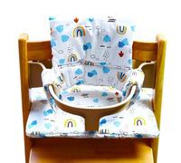 Cómodo cojín para silla de comedor para bebé, diseño extraíble, diseño antideslizamiento, configuración rápida, apoyo para niños pequeños, cojín para silla de alimentación