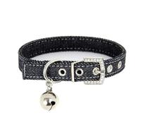 Cómodo collar de perro de tela para gatos con campanas para ajustar al aire libre, collar para mascotas, collar de viaje para perros
