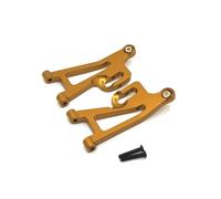 COMODO Frente Abajo Arm Swing para 1/14 RC Car 14209 14210 - Metal Suspension Arm Replación, 65mm, 2pcs(Yellow)