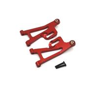 COMODO Frente Abajo Arm Swing para 1/14 RC Car 14209 14210 - Metal Suspension Arm Replación, 65mm, 2pcs(Red)