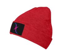 Cómodo Gorro para Hombres y Mujeres Doble Luna Representa la bisexualidad Bandera P Gorro Mujer Invierno Básico Beanie para Mujeres,Adulto,Primavera