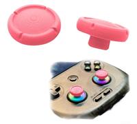 Cómodo joystick de repuesto para Anbernic RG406VH, paquete de 2 piezas de controlador de juegos con agarre suave, accesorio de actualización fácil de instalar para un control preciso en gris (rosa)
