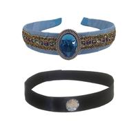 Cómodo juego de diadema y gargantilla de princesa para fiesta de cumpleaños de niños, disfraz de fiesta de cumpleaños y suministros de teatro escolar, accesorio de disfraz para festivales