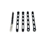 COMODO Metal Fixed Pull Rod para 1/10 RC Crawler - Conexión de guía de reemplazo Compatible con MN Mn82T LC79 N82S MM82Pro(Black)