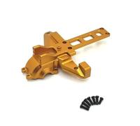 COMODO Metal Front and Rear Gearbox Cover Set para 1/10 Scale RC Car Models Compatible con 16207 18208 H6V3 M162 M173(Yellow)
