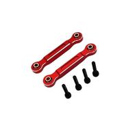 COMODO Metal Front Steering Rod Links for 1/14 Scale RC Cars - Aluminio Upgrade Substitución Part Compatible con Varios Modelos(Red)