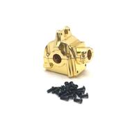 COMODO Metal Gearbox Cover for 1/14 and 1/12 Scale RC Cars - Transmisión de reemplazo Residencia Compatible con 144010 144001 14 4002 124016 12 4017 1240.18 12 40.19(Yellow)
