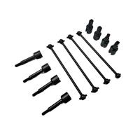 COMODO Metal RC Drive Shaft Wheel Axle & Differential Cup Set Compatible con 144001 124019 124018 Modelos(Black)